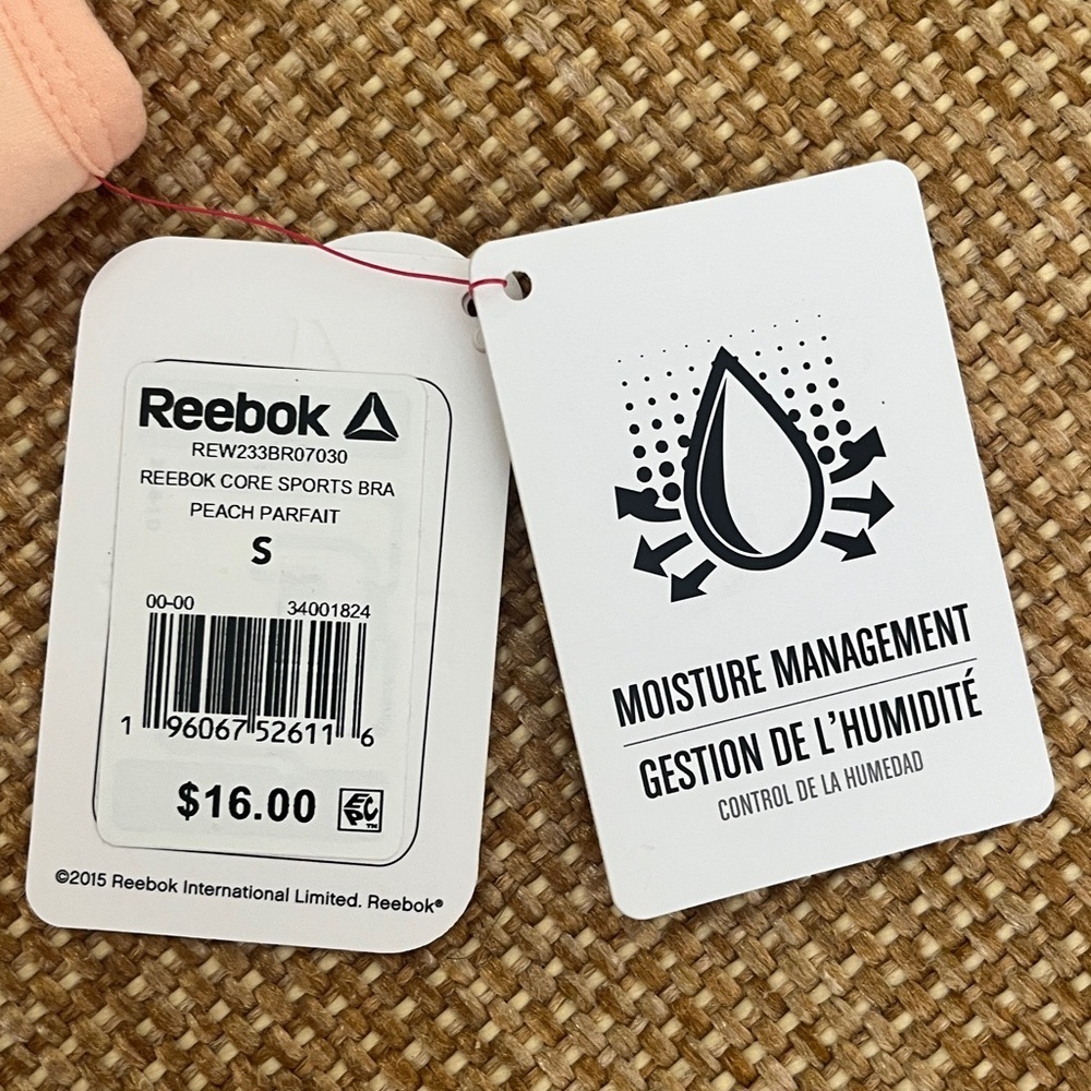 Bundle of 2 Reebok Sports Bras Size S NWT - Picture 7 of 7